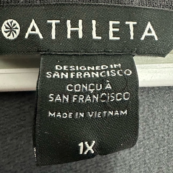 Athleta Coaster Luxe Printed Sweatshirt Camo - Picture 4 of 8